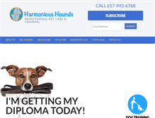 Tablet Screenshot of harmonioushounds.com